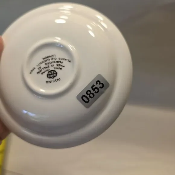 Vintage Bone China Saucer Purchased At Dickens Old Curiosity Shop London - Picture 6 of 6